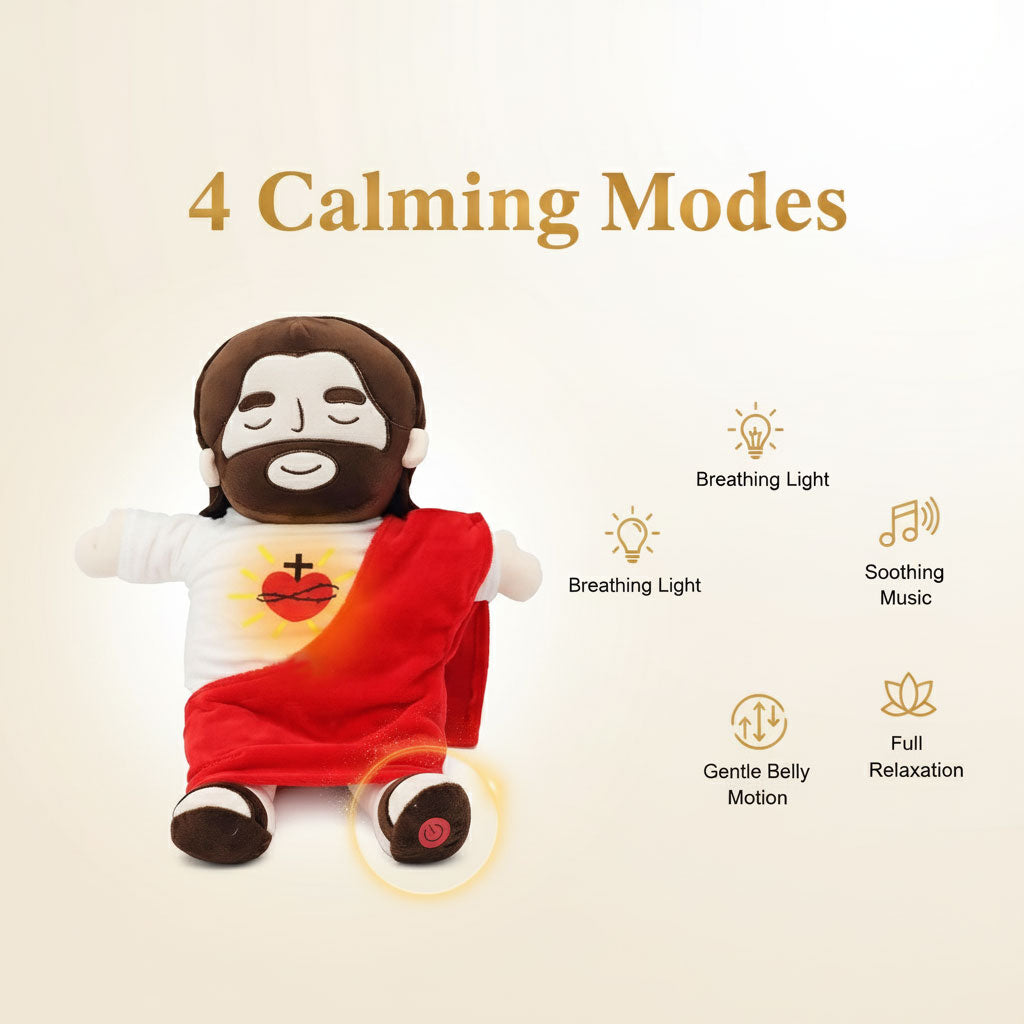 Breathing Jesus Plush Doll