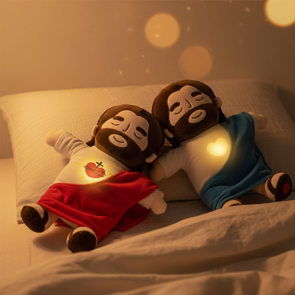 Breathing Jesus Plush Doll