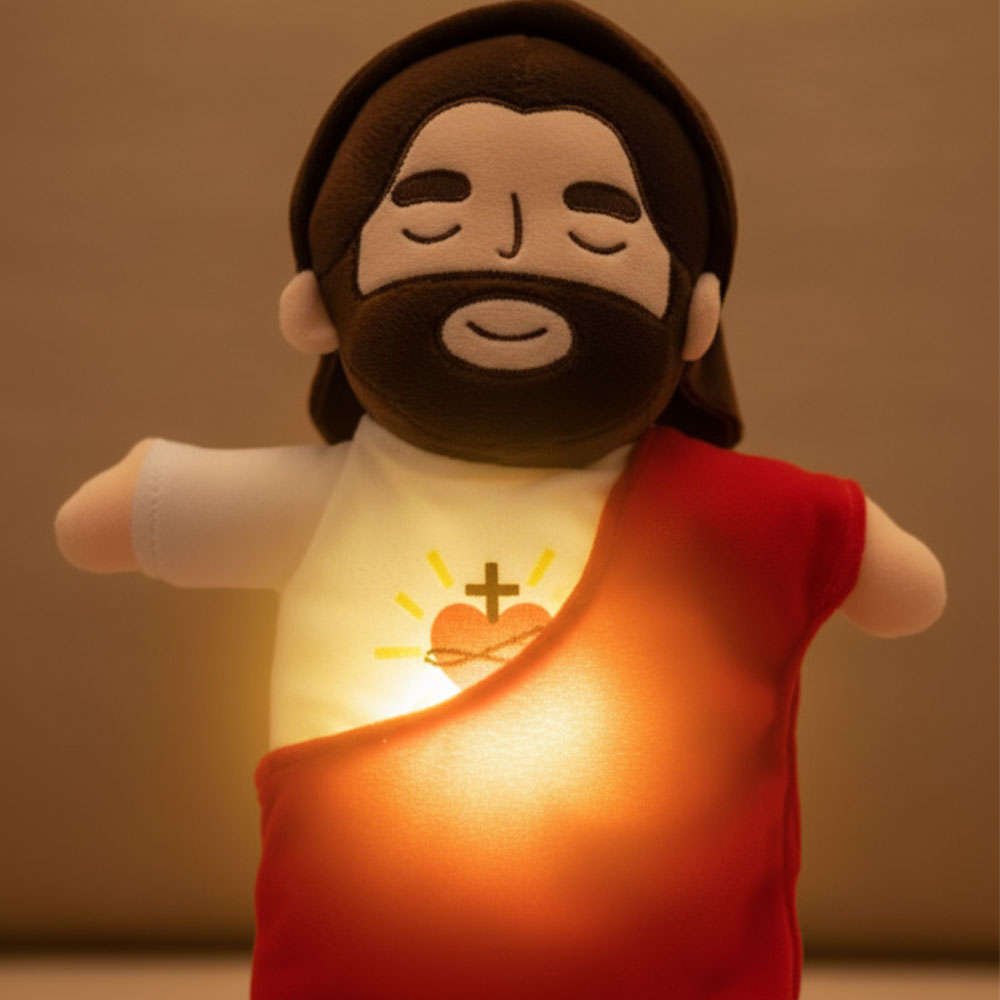 Breathing Jesus Plush Doll