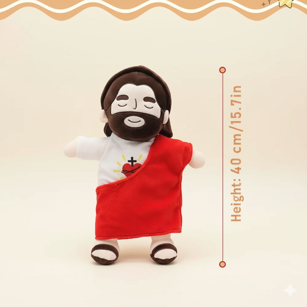 Breathing Jesus Plush Doll