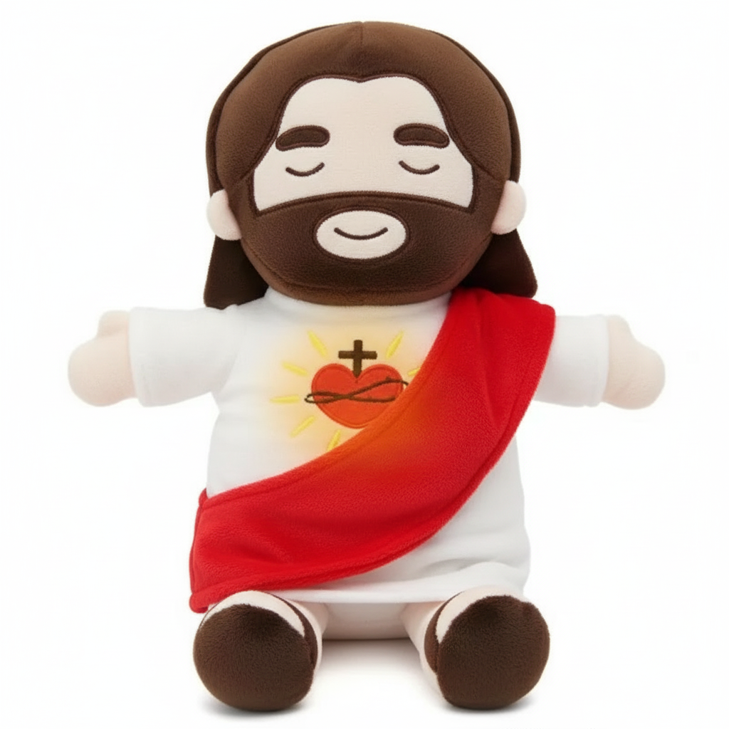 Breathing Jesus Plush Doll
