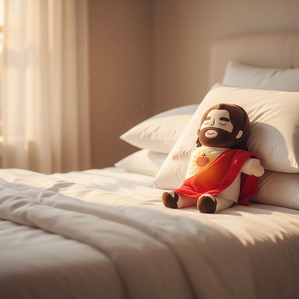 Breathing Jesus Plush Doll