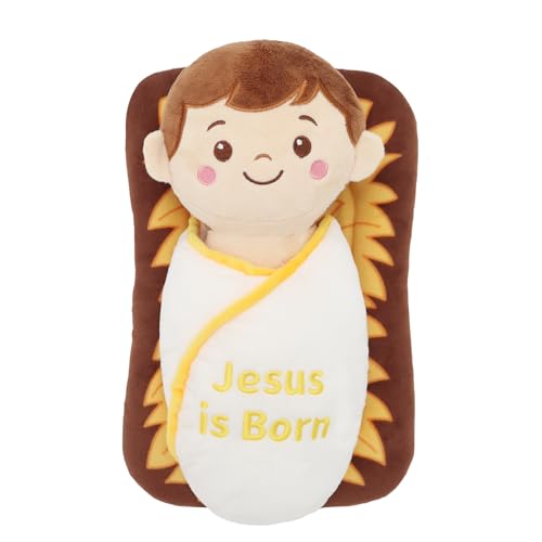 Yelakey baby Jesus plush for a nativity manger scene